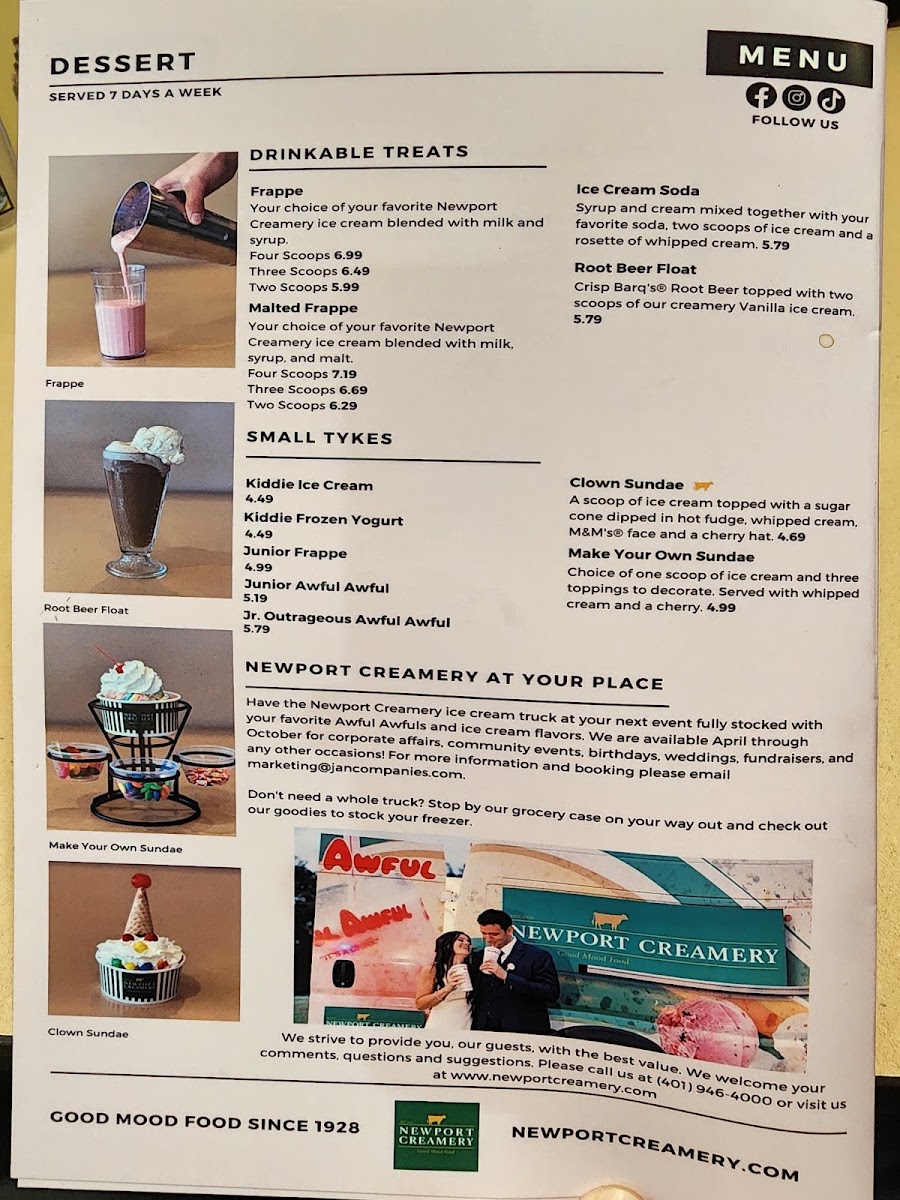 Newport Creamery Menu - Image 3