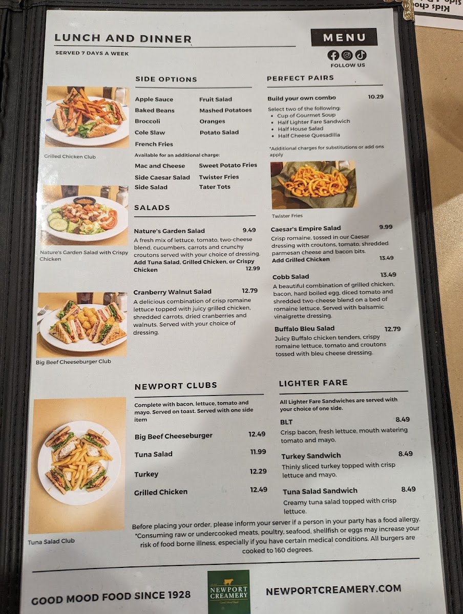 Newport Creamery Menu - Image 5